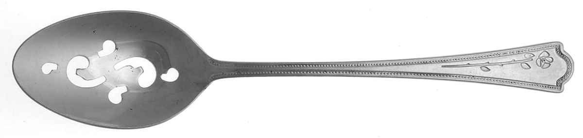 Rosette (Stainless) Pierced Tablespoon (Serving Spoon) by Estia-1