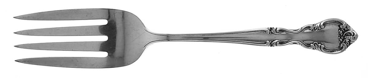 American Classic (Sterling, 1944) Medium Solid Cold Meat Serving Fork by Easterling-1