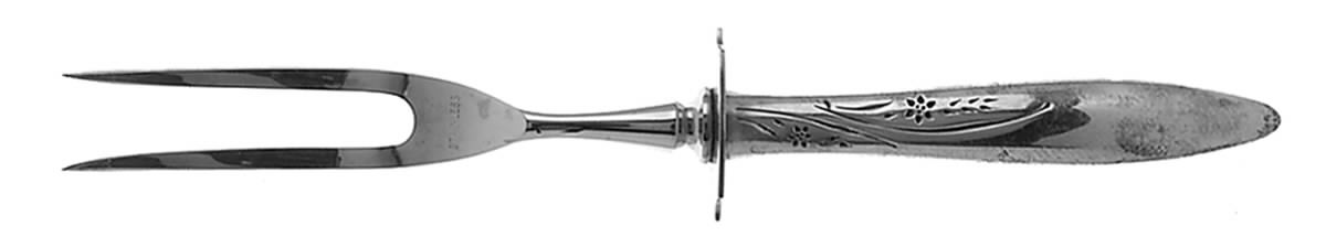 Helene (Sterling, 1955) Small Steak Carving Fork with Stainless Prongs by Easterling-1