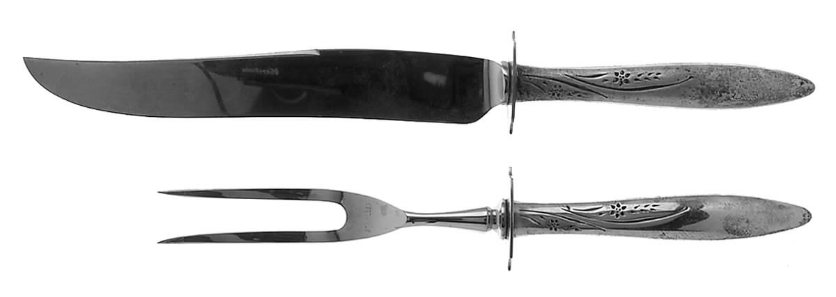 Helene (Sterling, 1955) Small Stainless Blade 2-Piece Steak Carving Set by Easterling-1