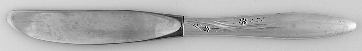 Helene (Sterling, 1955) Modern Hollow Butter Spreader (Stainless) by Easterling-1