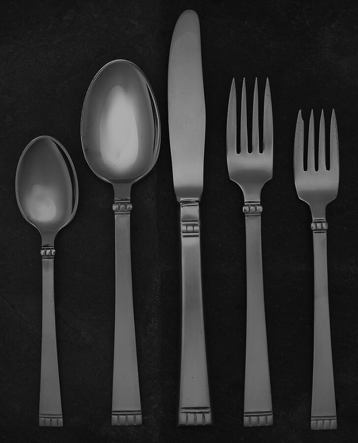 Danish Crown (Stainless) 5 Piece Place Setting by Estate-1