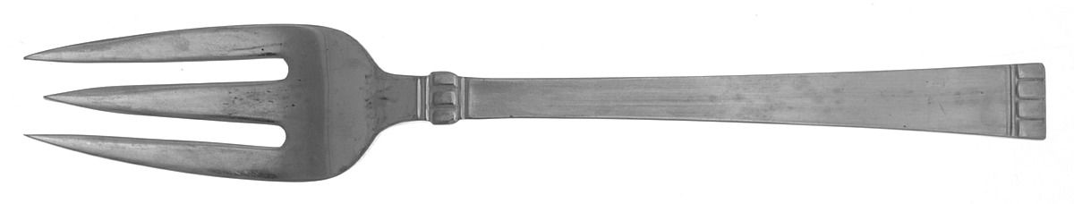 Danish Crown (Stainless) Large Solid Cold Meat Serving Fork by Estate-1