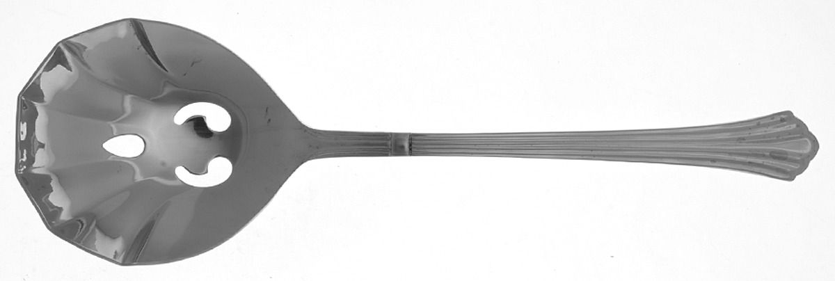 EXF5 (STAINLESS) Pierced Solid Serving Spoon by Excel-1