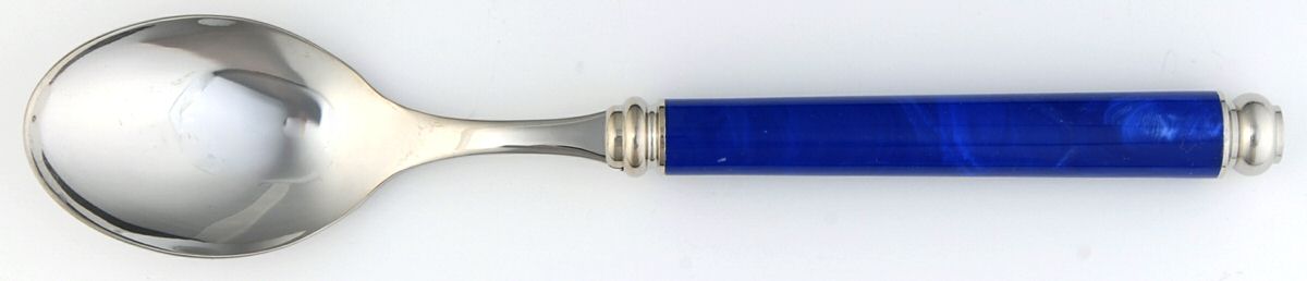 Arcadia-Blue (Stainless) Place/Oval Soup Spoon by EME Flatware-1