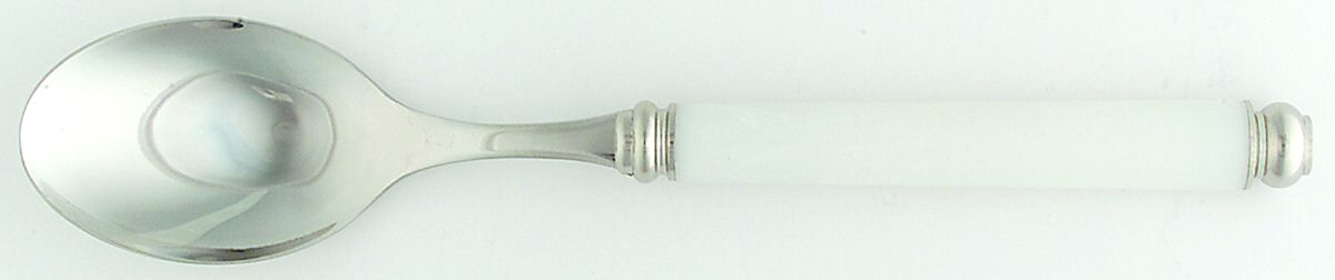 Arcadia-White (Stainless) Place/Oval Soup Spoon by EME Flatware-1