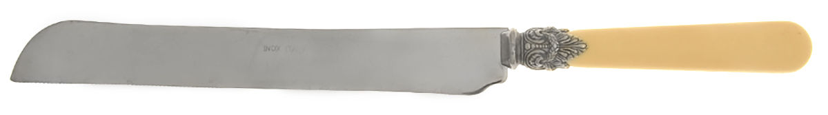 Napoleon-Ivory (Stainless) Cake Slicer with Stainless Blade by EME Flatware-1