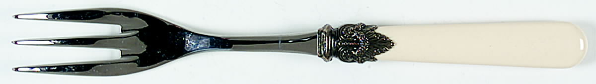 Napoleon-Ivory (Stainless) Large Solid Cold Meat Serving Fork by EME Flatware-1