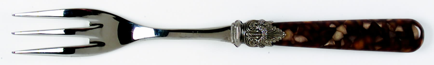 Napoleon-Tortoise (Stainless) Large Solid Cold Meat Serving Fork by EME Flatware-1