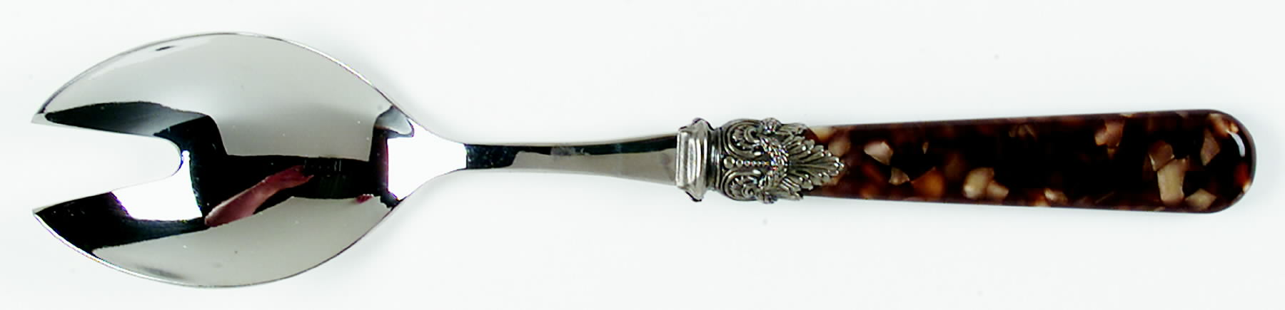 Napoleon-Tortoise (Stainless) Salad Serving Fork with Stainless Prongs by EME Flatware-1