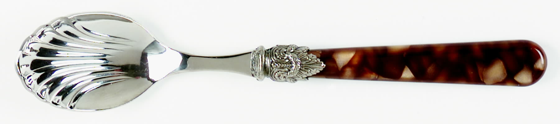 Napoleon-Tortoise (Stainless) Sugar Shell Spoon by EME Flatware-1