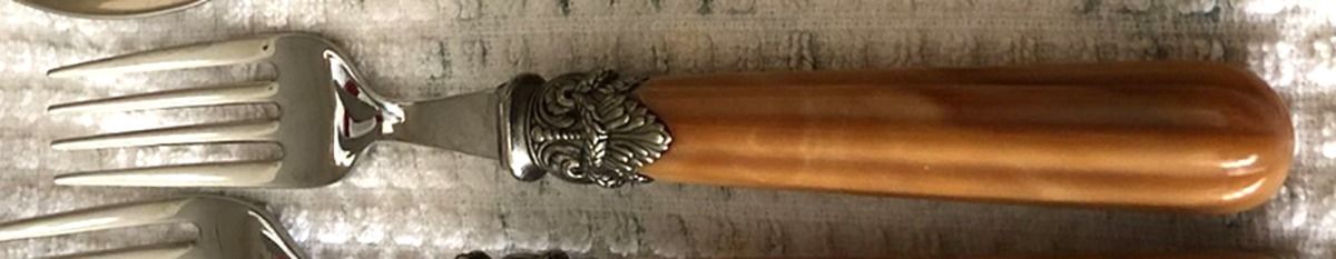 Versailles-Caramel (Stainless) Individual Salad Fork by EME Flatware-1