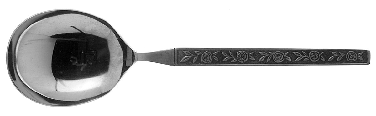 ELD11 (Stainless) Solid Smooth Casserole Spoon by Eldan-1