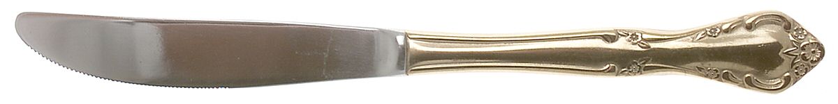 Golden Cascade (Gold Electroplate) Modern Solid Knife by Estia-1