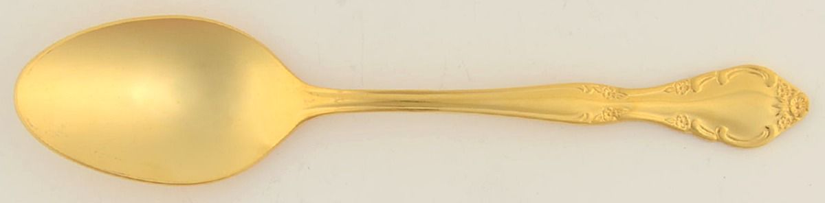 Golden Cascade (Gold Electroplate) Place/Oval Soup Spoon by Estia-1
