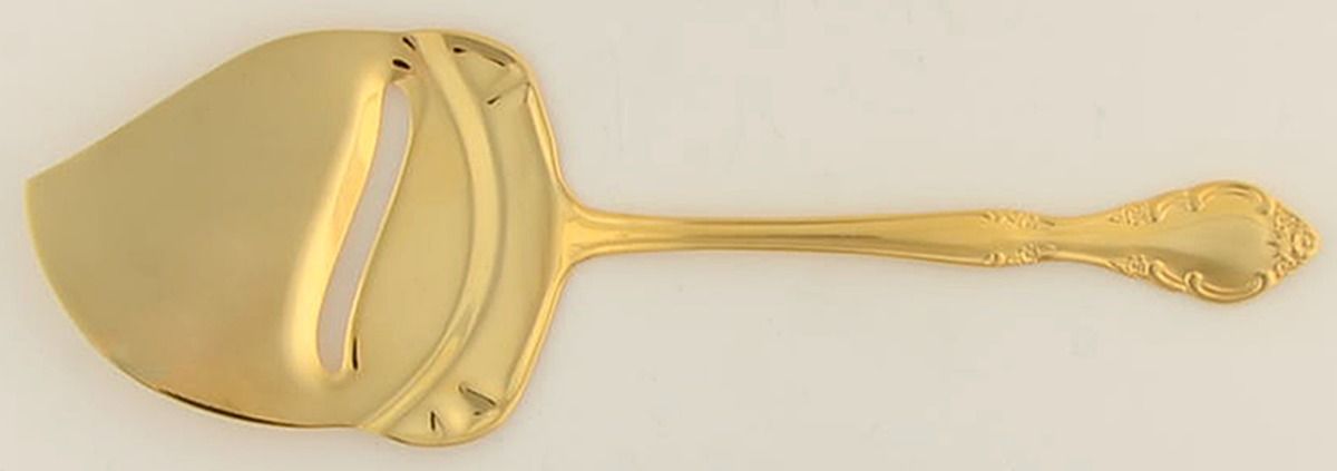 Golden Cascade (Gold Electroplate) Cheese Plane Solid Piece by Estia-1