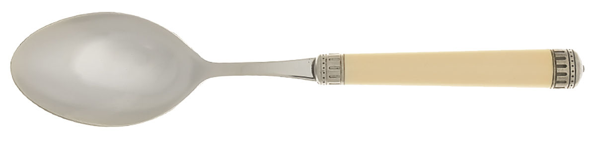 Italia-Ivory (Stainless) Tablespoon (Serving Spoon) by EME Flatware-1