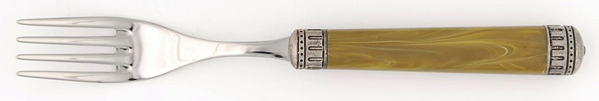 Italia-Olive Green (Stainless) Individual Salad Fork by EME Flatware-1