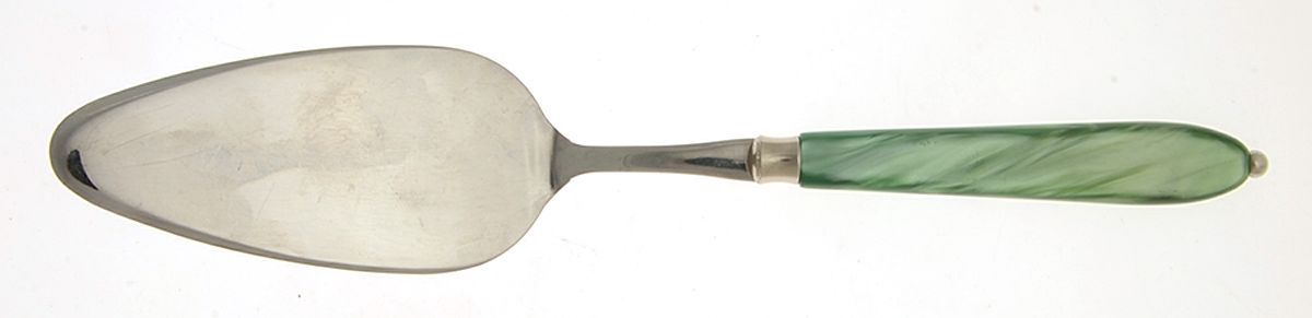 Vendome-Pearl Green (Stainless) Cake Server with Stainless Blade by EME Flatware-1