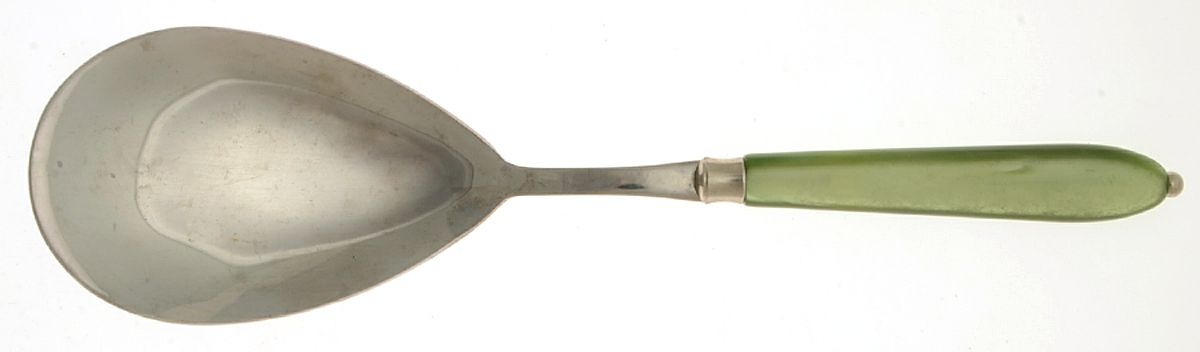 Vendome-Pearl Green (Stainless) Rice Spoon-Stainless Bowl by EME Flatware-1