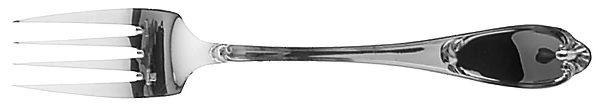Mozart (Pompadour) Silverplate Individual Salad Fork by Ercuis-1