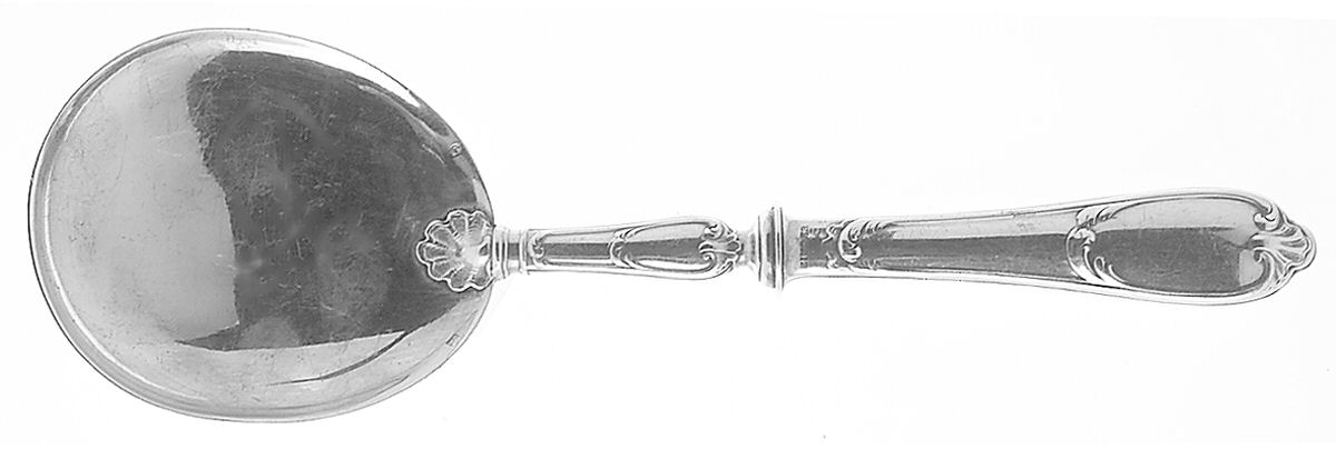 Mozart (Pompadour) Silverplate Hollow Handle Ice Cream Server by Ercuis-1
