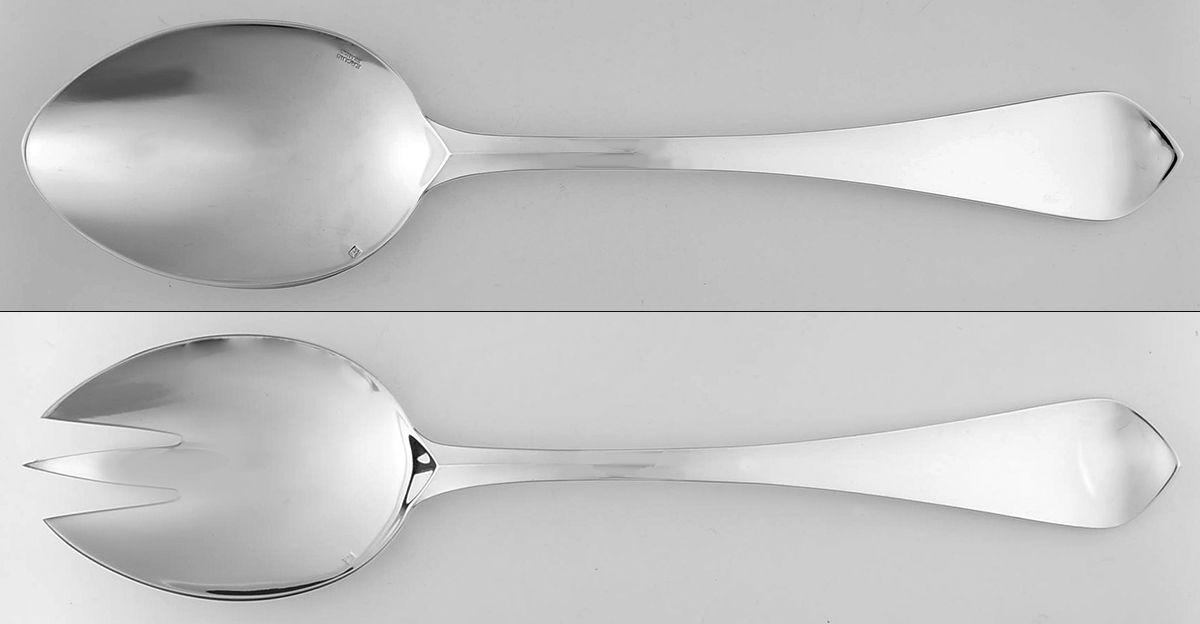 Citeaux (Silverplate) (2 Pc) Solid Salad Set by Ercuis-1