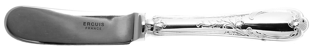 Du Barry (Silverplate) Butter Spreader Hollow Hdl-Paddle/Stainless Blade by Ercuis-1