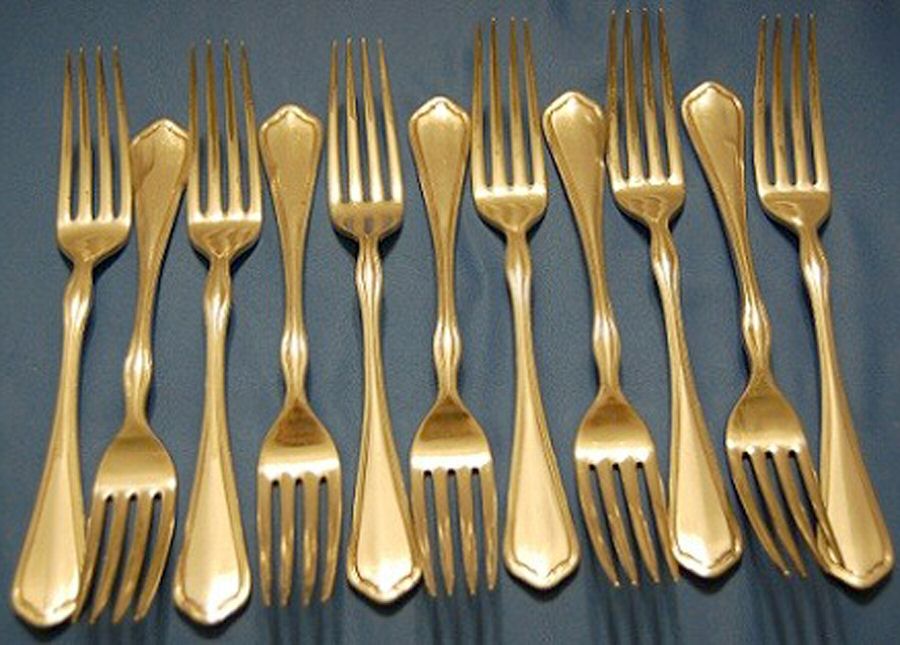 Mission (Silverplate, 1908) Individual Salad Fork by National Silver Co-1