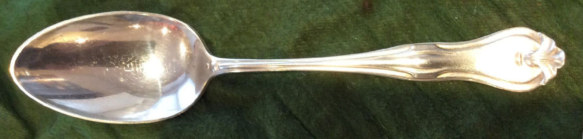 Flemish (Silverplate) Place/Oval Soup Spoon by EHH Smith-1