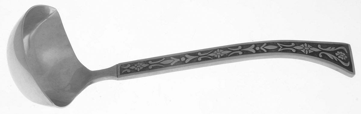Siboney (Stainless) Solid Gravy Ladle by Epic Silver-1