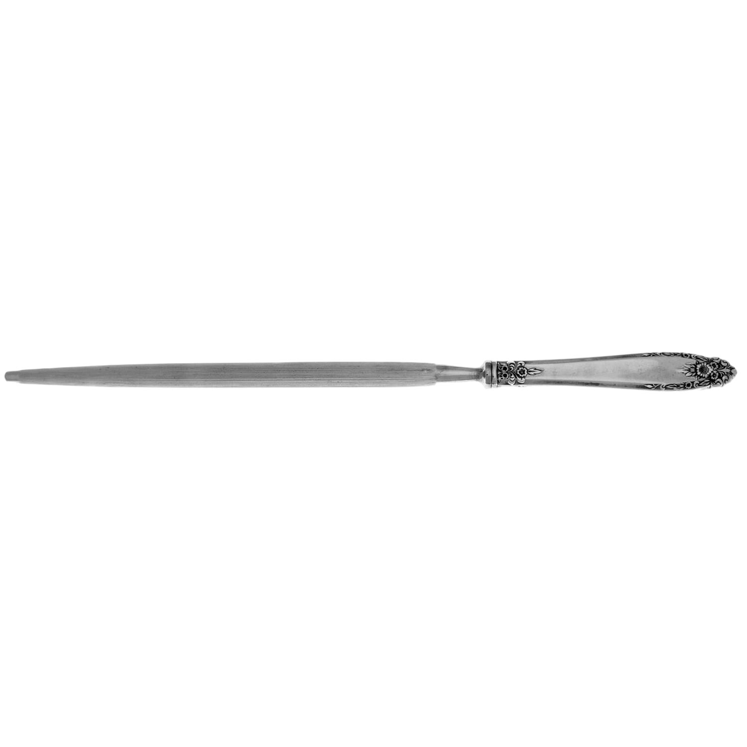 ELD15 (Silverplate, Nickel) Large Roast Steel Rod Knife Sharpener by Eldan-1