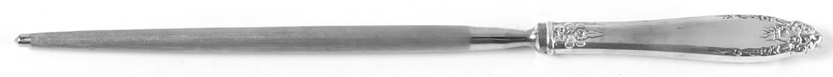 ELD15 (Silverplate, Nickel) Small Steel Rod Sharpener Knife by Eldan-1