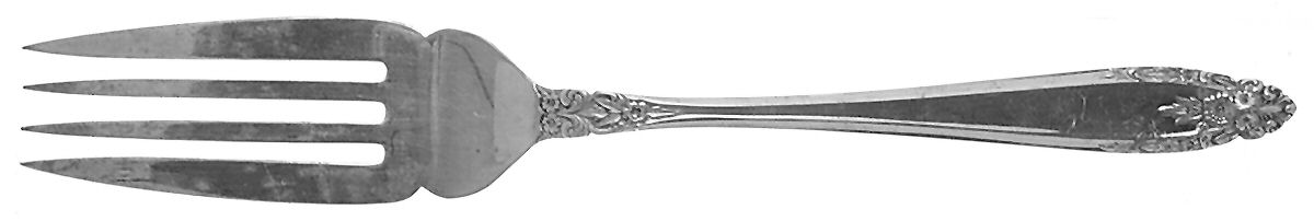 ELD15 (Silverplate, Nickel) Large Solid Cold Meat Serving Fork by Eldan-1