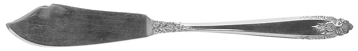ELD15 (Silverplate, Nickel) Flat Handle Master Butter Knife by Eldan-1