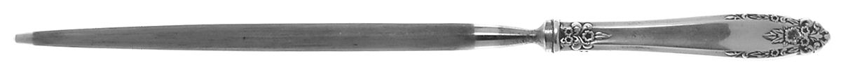 ELD15 (Silverplate, Nickel) Small Steel Rod Sharpener Knife by Eldan-1