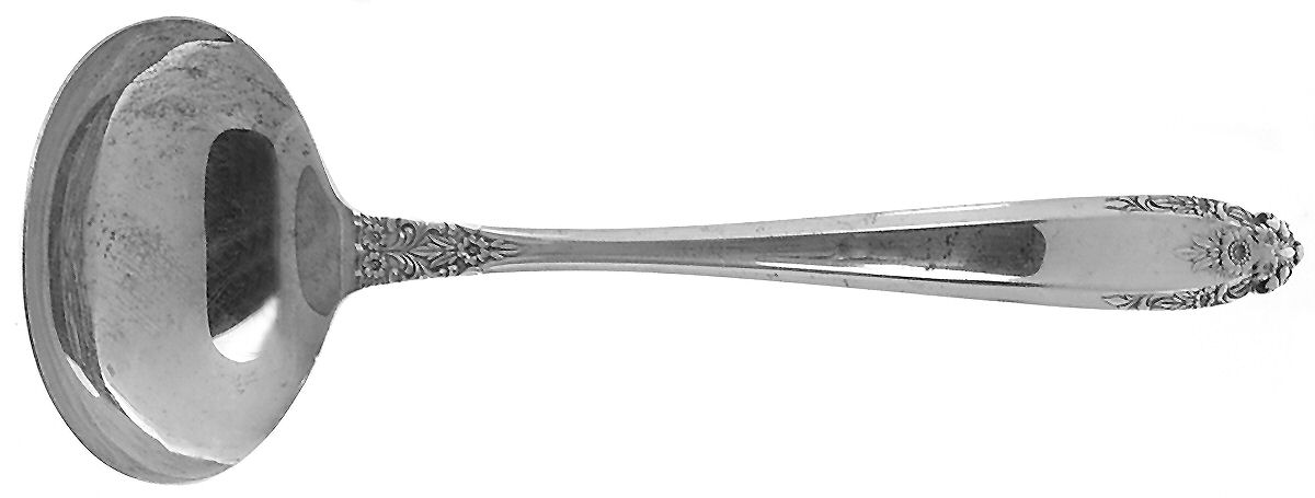 ELD15 (Silverplate, Nickel) Solid Gravy Ladle by Eldan-1