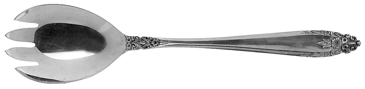 ELD15 (Silverplate, Nickel) Solid Salad Serving Fork by Eldan-1