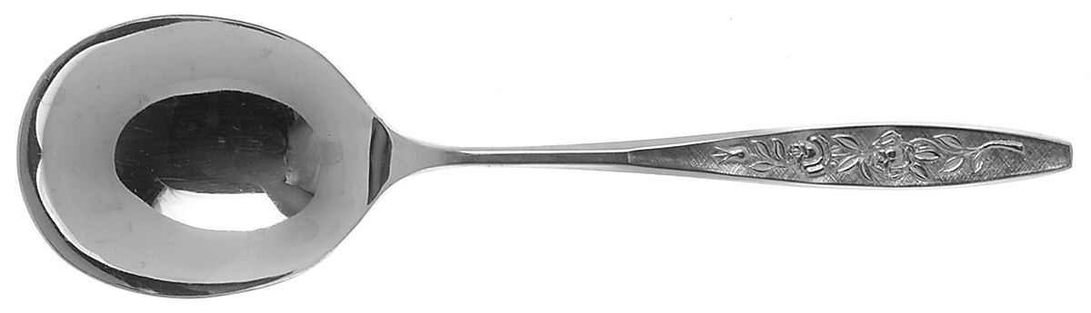 ELD18 (STAINLESS) Solid Smooth Casserole Spoon by Eldan-1