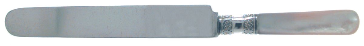 Pearl Handle Flatware 1 (Sterling) Blunt Hollow Knife by EC Simmons-1