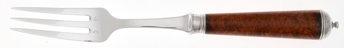 Conde-Round Briar Bur (Sterling) Dessert Fork by Ercuis-1