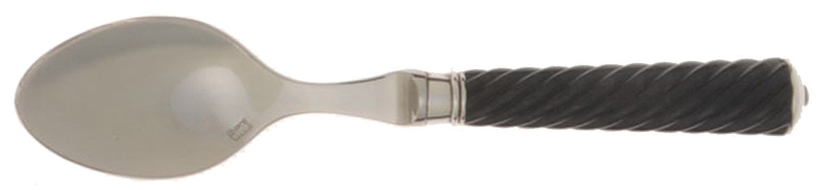 Montaigne-Twisted Black Wood (Silverplate) Teaspoon by Ercuis-1