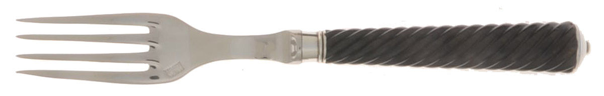 Montaigne-Twisted Black Wood (Silverplate) Individual Salad Fork by Ercuis-1