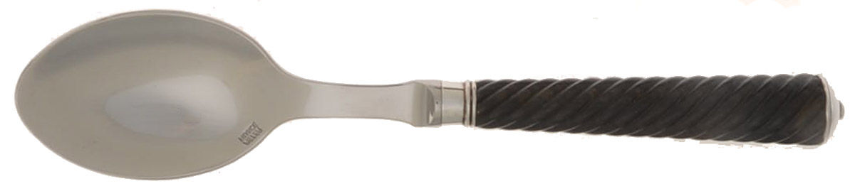 Montaigne-Twisted Black Wood (Silverplate) Place/Oval Soup Spoon by Ercuis-1