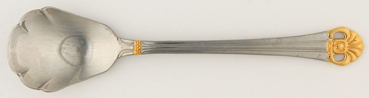 Gothic Gold (Stainless) Sugar Shell Spoon by Estia-1