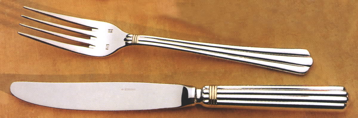 Epidaure (Silverplate) Fork by Eternum-1