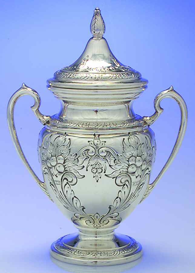 Champlain (Sterling, Hollowware) Sugar Bowl & Lid by Ellmore-1