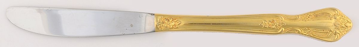 Alcinda(Gold Electroplate) Modern Solid Knife by Excel-1