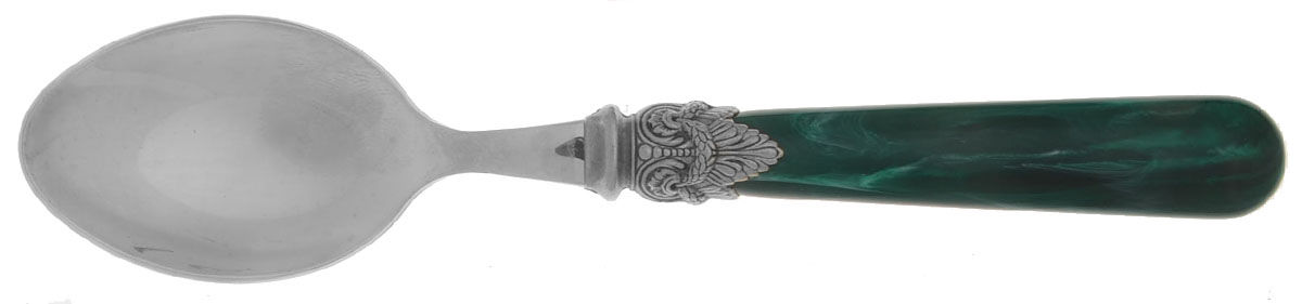 Napoleon-Malachite Green (Stainless) Teaspoon by EME Flatware-1