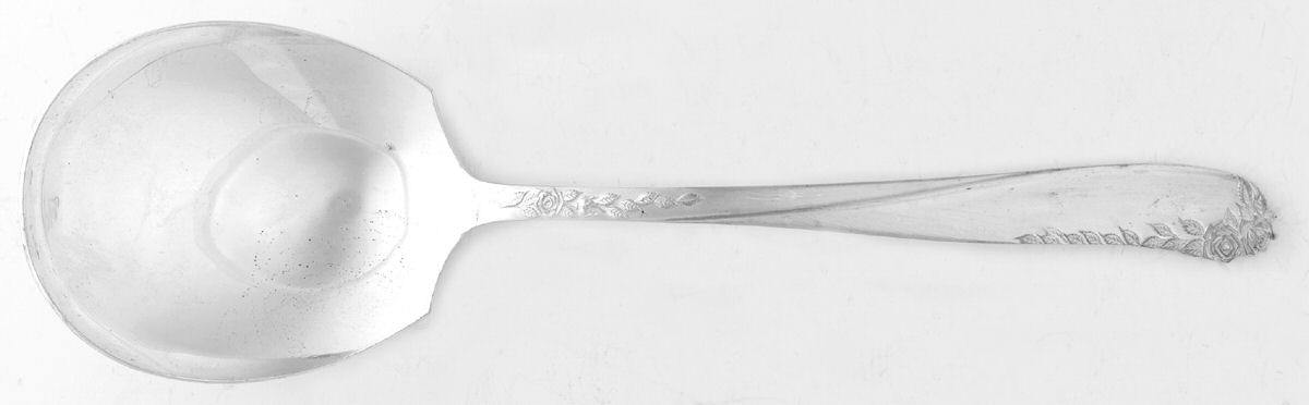 ELD22 (NICKEL) Solid Smooth Casserole Spoon by Eldan-1